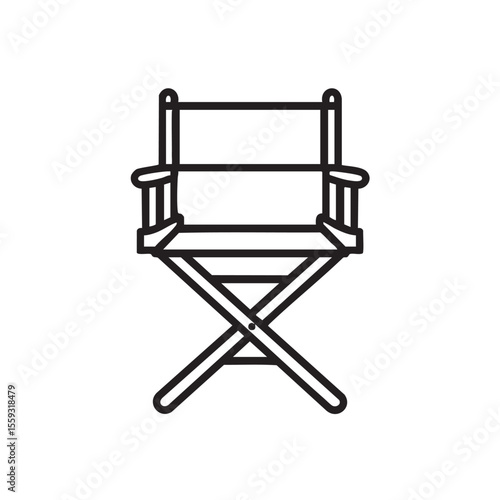 Director chair design for film production and artistic projects