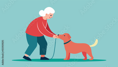 An elderly person recovering from a stroke or other brain injury finding motivation and progress in their rehabilitation activities with the encouragement and support of their. Vector illustration