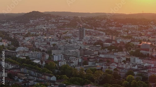 Pforzheim, Goldstadt, Baden-Württemberg, Luftaufnahme in 4K