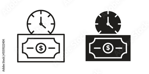 Annuity icon pack. Flat Vector Icon Design Element.