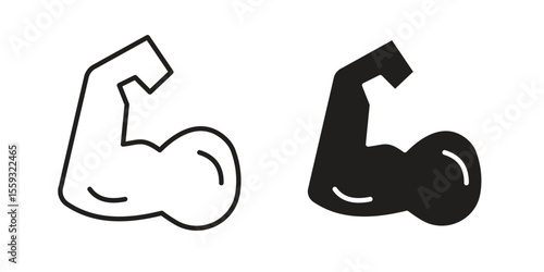 Arm icon pack. Flat Vector Icon Design Element.