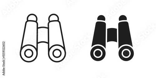 Binoculars icon vector, Symbol, logo illustrations