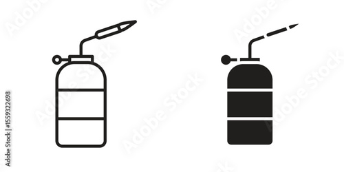 Blowtorch icon pack. Flat Vector Icon Design Element.