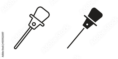 Car dipstick icon pack. Flat Vector Icon Design Element.