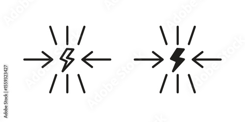 Conflict icon pack. Flat Vector Icon Design Element.