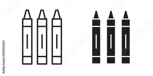Crayon icon vector, Symbol, logo illustrations