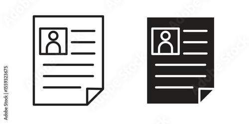 Criminal record icon pack. Flat Vector Icon Design Element.