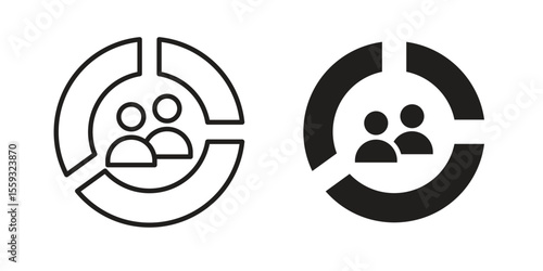 Demographics icon pack. Flat Vector Icon Design Element.