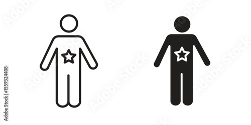 Good human icon pack. Flat Vector Icon Design Element.