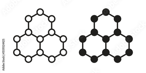 Graphene icon pack. Flat Vector Icon Design Element.