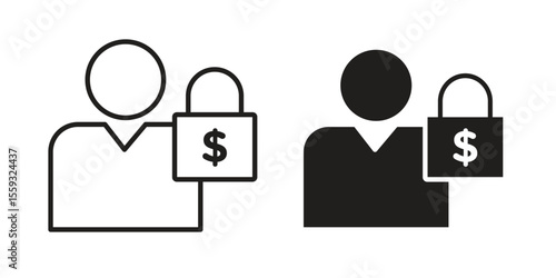 Guarantor icon pack. Flat Vector Icon Design Element.