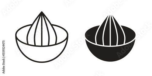 Hand Juicer icon pack. Flat Vector Icon Design Element.