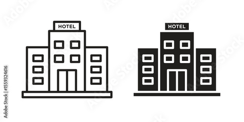 hotel icon vector, Symbol, logo illustrations