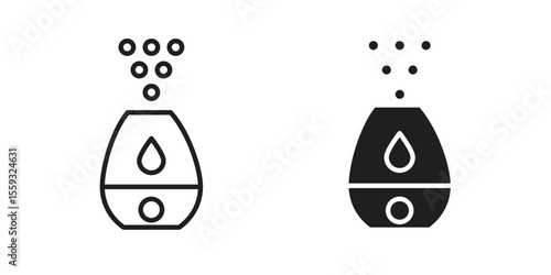 Humidifier icon pack. Flat Vector Icon Design Element.