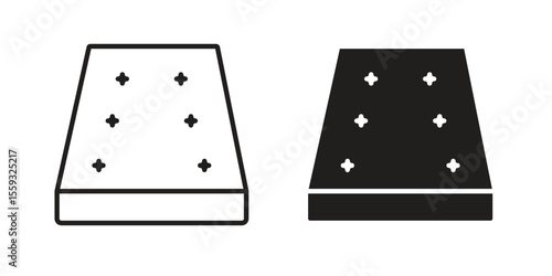 Mattress icon pack. Flat Vector Icon Design Element.