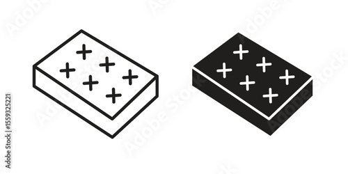 Mattress icon pack. Flat Vector Icon Design Element.