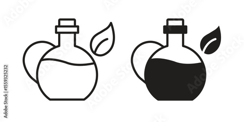 Massage oil icon pack. Flat Vector Icon Design Element.