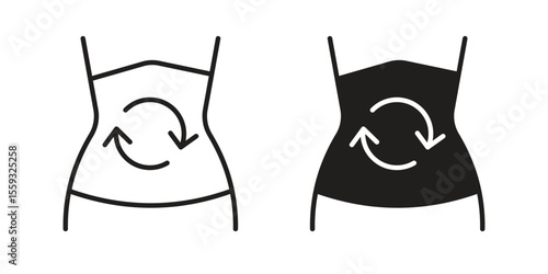 Metabolism icon pack. Flat Vector Icon Design Element.