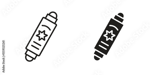 Mezuzah icon pack. Flat Vector Icon Design Element.