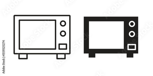 Microwave icon vector, Symbol, logo illustrations