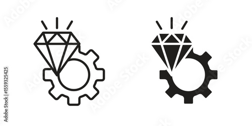 Operational excellence icon pack. Flat Vector Icon Design Element.