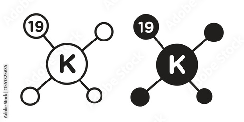 Potassium icon pack. Flat Vector Icon Design Element.