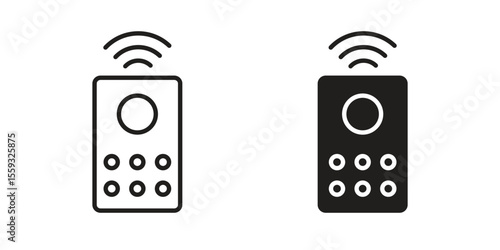 Remote control icon pack. Flat Vector Icon Design Element.