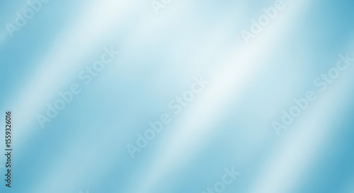 A soft, blurred abstract background with light blue gradients creates a clean and modern aesthetic