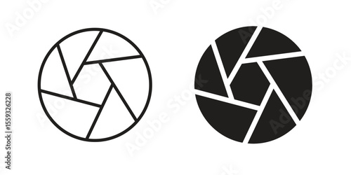 Shutter icon pack. Flat Vector Icon Design Element.