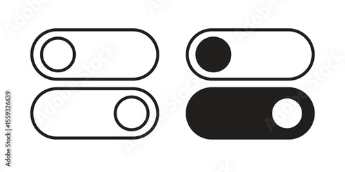 Switch icon pack. Flat Vector Icon Design Element.
