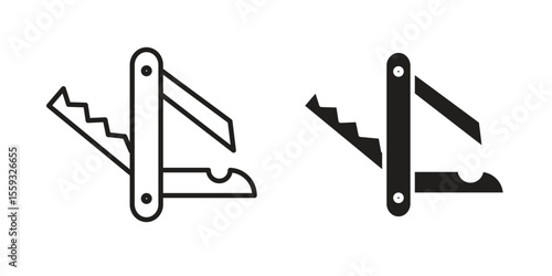 Swiss Knife icon vector, Symbol, logo illustrations