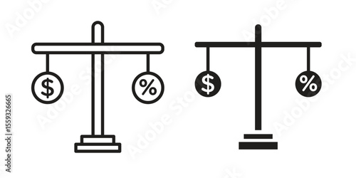 Taxes icon pack. Flat Vector Icon Design Element.