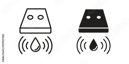 Water sensor icon pack. Flat Vector Icon Design Element.