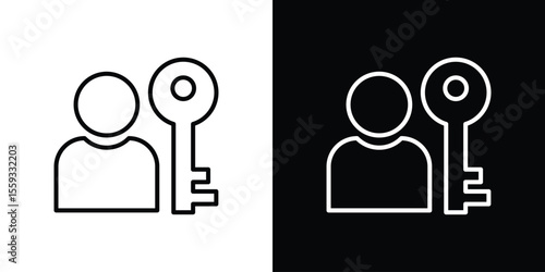 Authentication icon vector, Symbol, logo illustrations