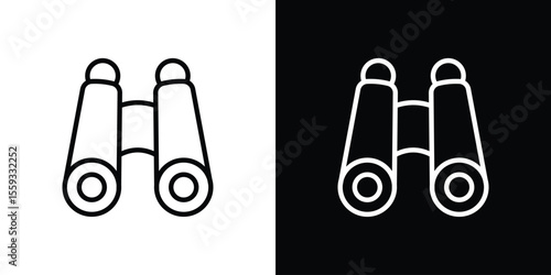 Binoculars icon vector, Symbol, logo illustrations