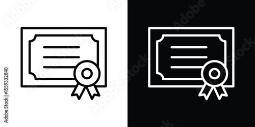 Diploma icon vector, Symbol, logo illustrations