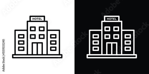 hotel icon vector, Symbol, logo illustrations
