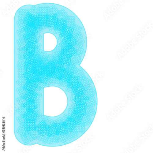 blue letter b