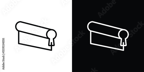 Print screen icon in trendy stroke thin linear style.