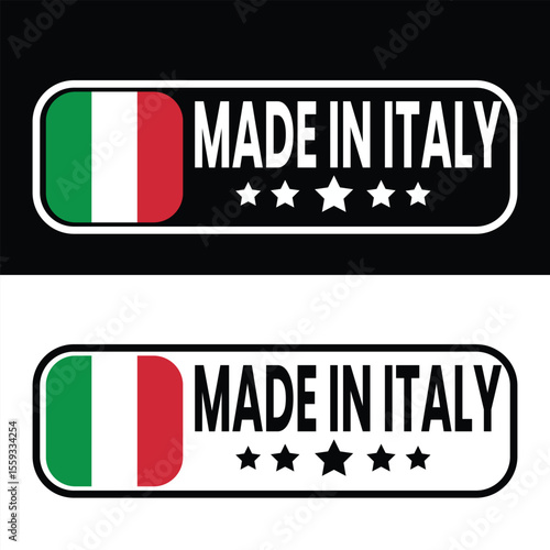 made in Italy stamp, made in Italy label, Italy origin badge, Italian product stamp, made in Italy seal, Italian quality label
