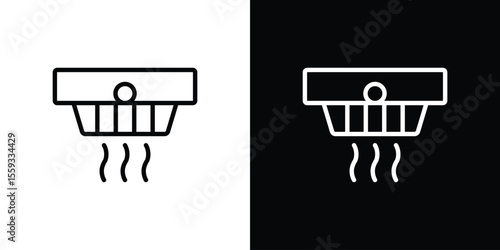 Smoke detector icon vector, Symbol, logo illustrations