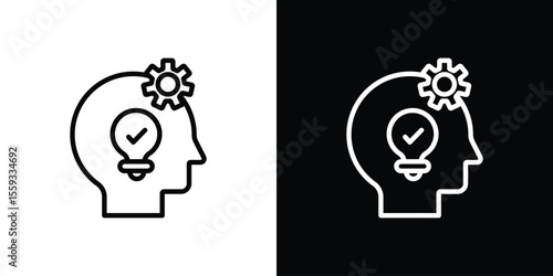 Understand icon in trendy stroke thin linear style.