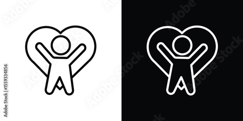 Wellness icon in trendy stroke thin linear style.