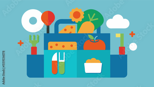 Following a personalized diet plan is like having a toolbox full of the best tools for maintaining your brains health and preventing cognitive decline.. Vector illustration
