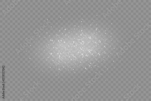 Shimmering Fairy Dust Overlay with Tiny Sparkling Lights for Magical Atmosphere