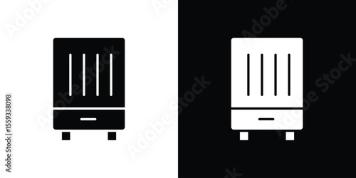 Air purifier icon in trendy stroke thin linear style.