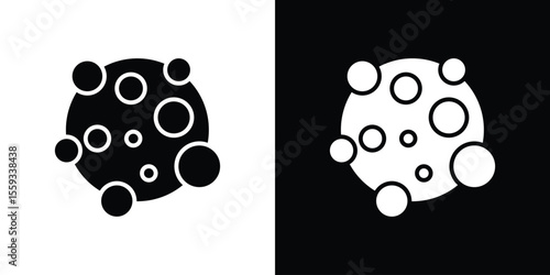 Cancer icon in trendy stroke thin linear style.