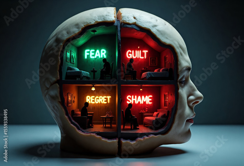 Negative Emotions Inside Human Mind