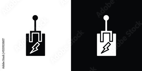 Circuit Breaker icon in trendy stroke thin linear style.