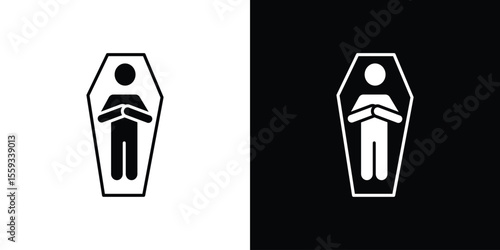 Dead icon in trendy stroke thin linear style.